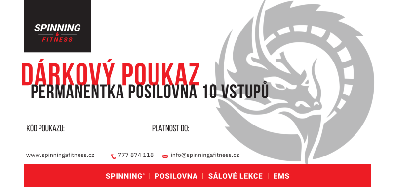 Voucher POSILOVNA 10 vstupů